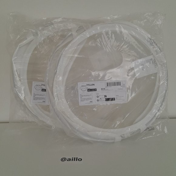 2 IKEA FYLLEN Laundry basket, white, 21 gallon - Picture 5 of 13